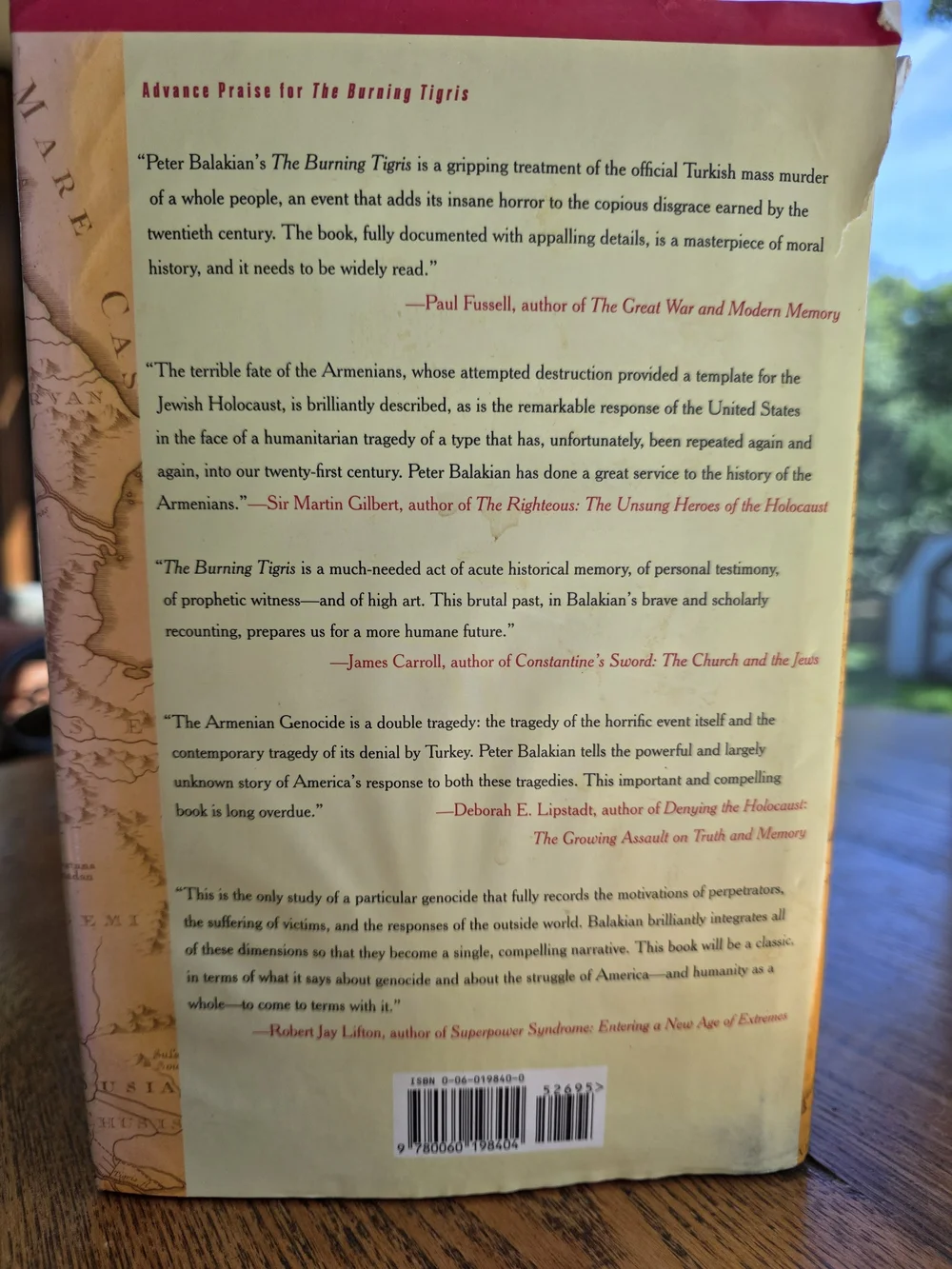 Signed By Author - The Burning Tigris By Peter Balakian - Hardcover